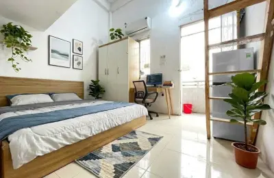 Phòng trọ khép kín, có gác xép, nội thất cơ bản